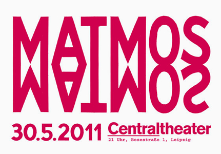 Konzertplakat A1, MATMOS, SCHAUSPIEL LEIPZIG/Centraltheater, 2011