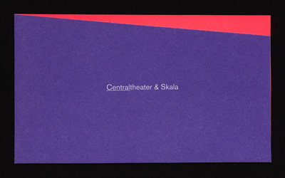 Geschenkumschlag, SCHAUSPIEL LEIPZIG/Centraltheater + Skala, 2011