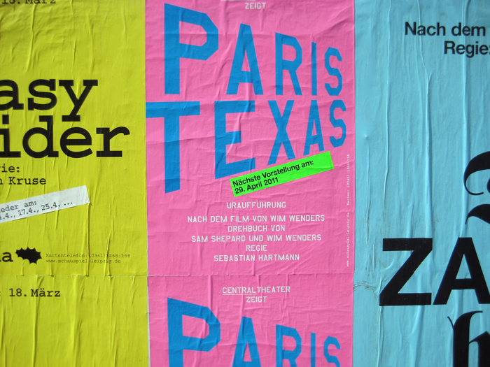 Stückeplakate A1, SCHAUSPIEL LEIPZIG/Centraltheater + Skala, 2011