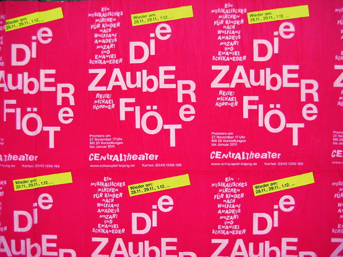 Stückeplakate zum Weihnachtsmärchen, SCHAUSPIEL LEIPZIG/Centraltheater, 2010