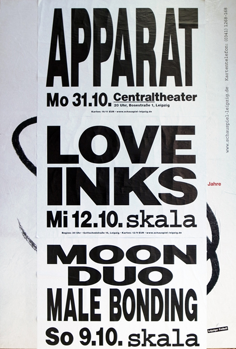 Konzertplakate A1, SCHAUSPIEL LEIPZIG/Centraltheater + Skala, 2011