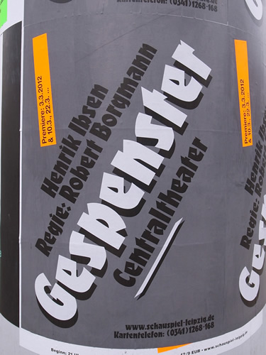 Stückeplakat A1, SCHAUSPIEL LEIPZIG/Centraltheater, 2012