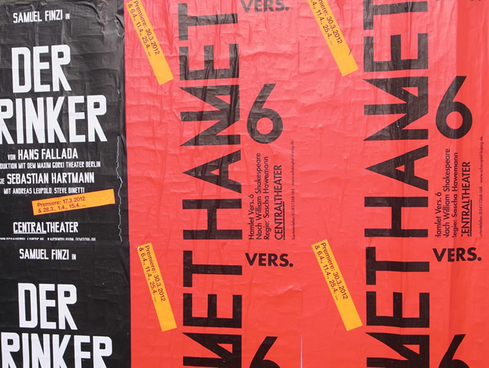 Stückeplakate A1, SCHAUSPIEL LEIPZIG/Centraltheater, 2012