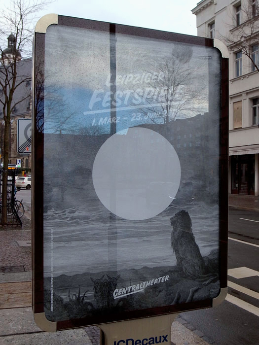 Werbeplakat 1, Leipziger Festspiele, Citylight, SCHAUSPIEL LEIPZIG/Centraltheater + Skala, 2013