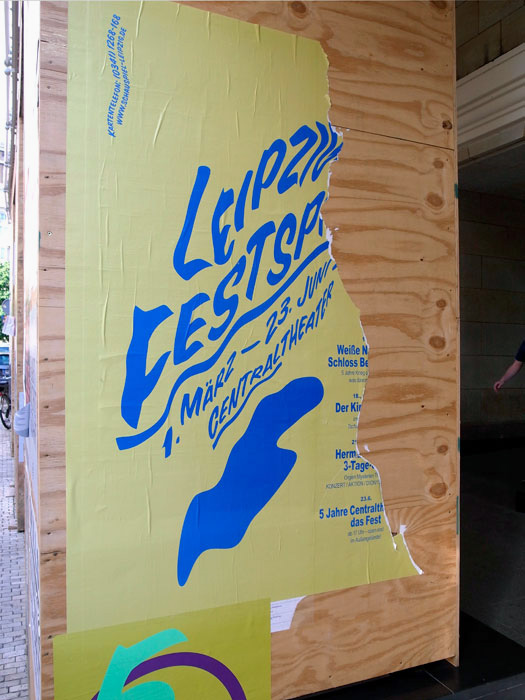 Programmplakat, Leipziger Festspiele, Citylight, SCHAUSPIEL LEIPZIG/Centraltheater + Skala, 2013