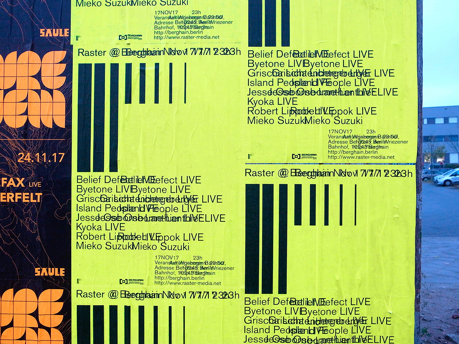 RASTER @ BERGHAIN, raster-media, 2017