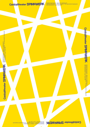 Eindruckplakat SPINNWERK, SCHAUSPIEL LEIPZIG/Centraltheater + Skala, 2012