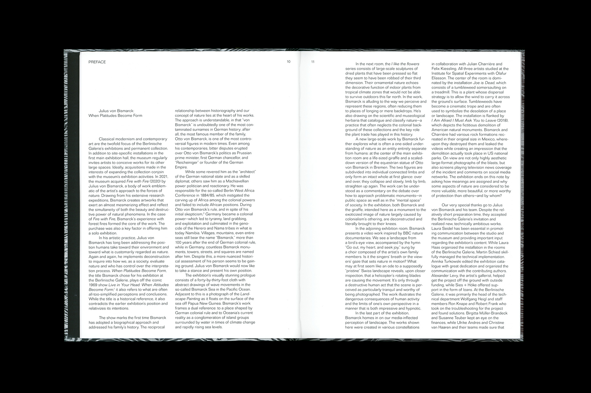 Julius von Bismarck – When Platitudes Become Form