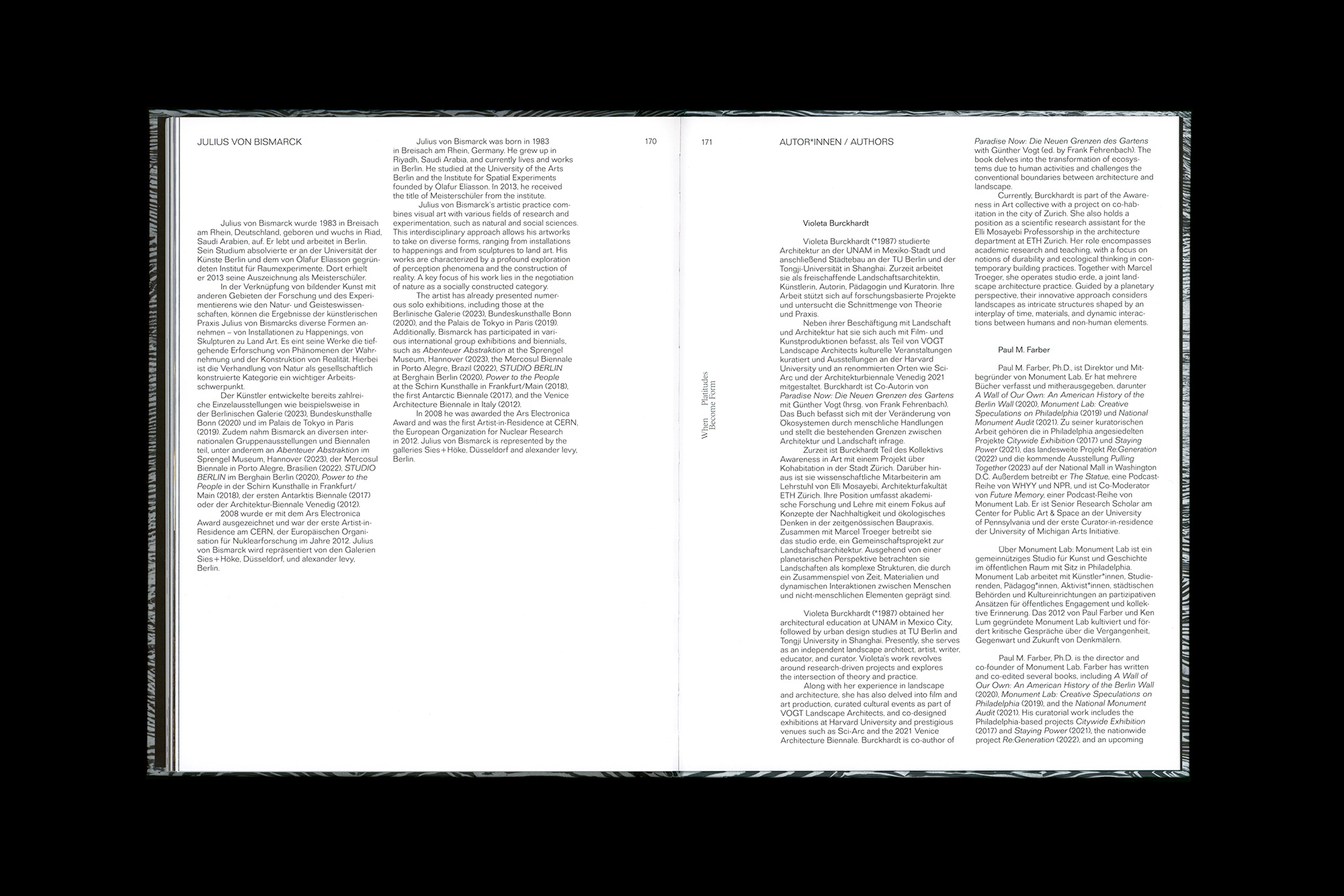 Julius von Bismarck – When Platitudes Become Form