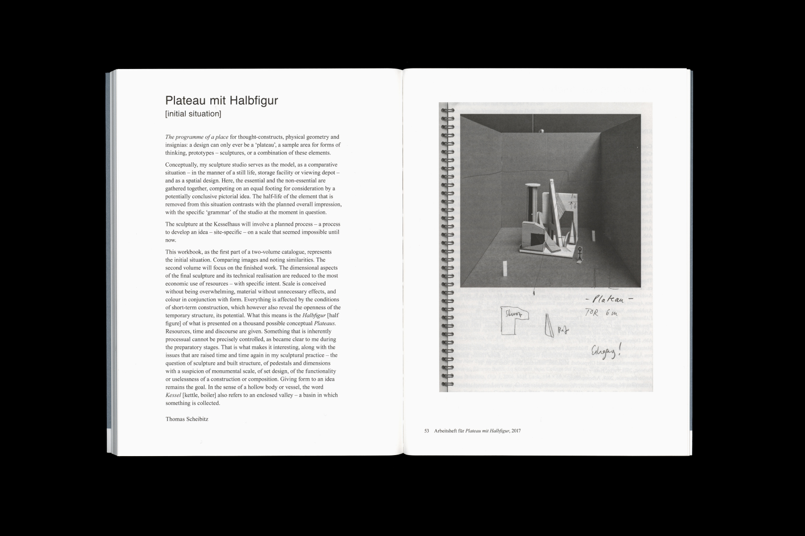 THOMAS SCHEIBITZ – PLATEAU MIT HALBFIGUR
