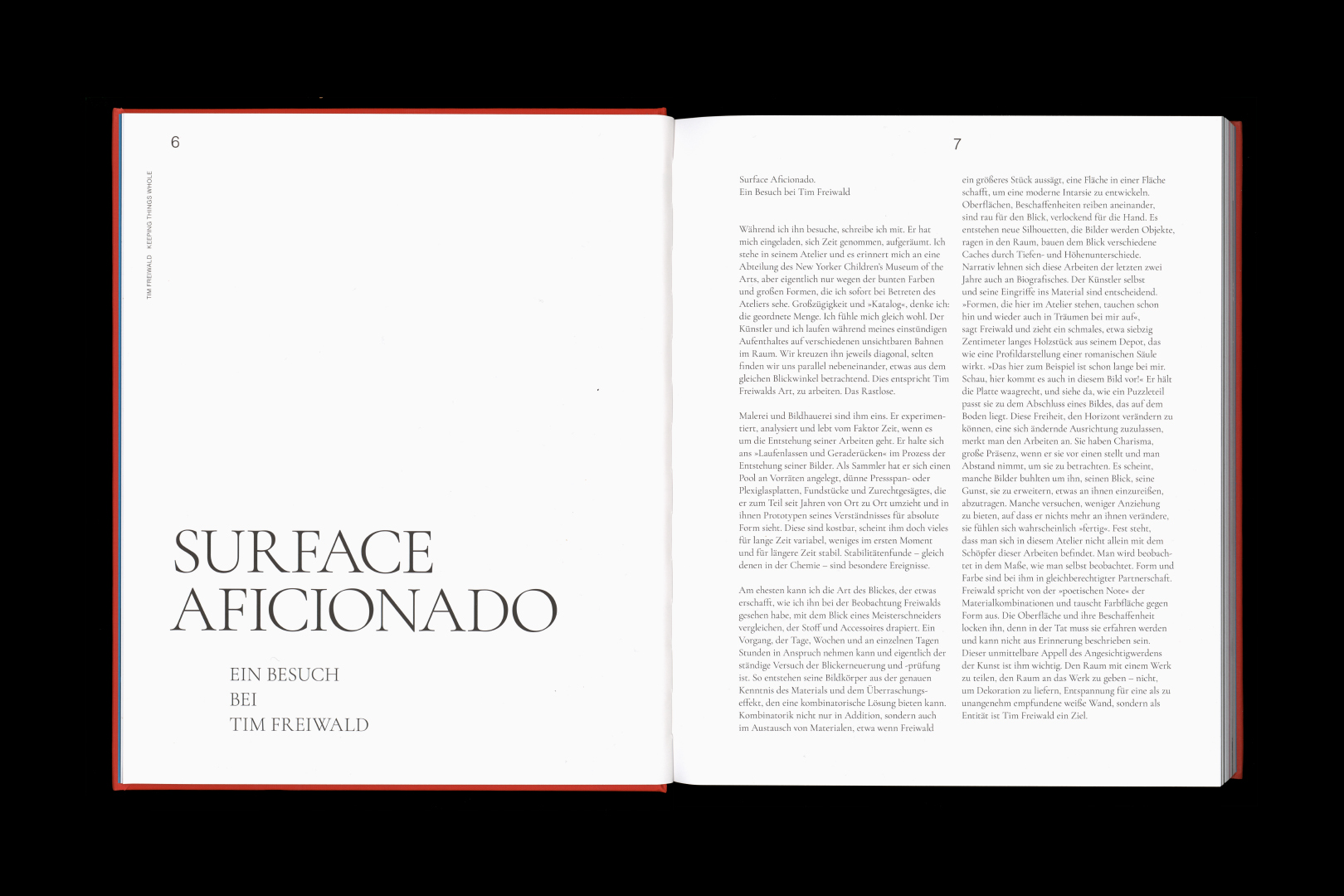 TIM FREIWALD – KEEPING THINGS WHOLE